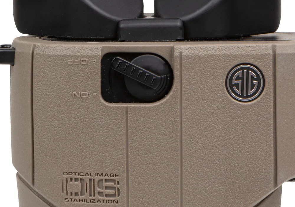 Sig Sauer Zulu6 FDE HDX OIS 10x30mm Waterproof Fog-Proof Roof Prism Binocular with Image Stabilization (SOZ6WP10)