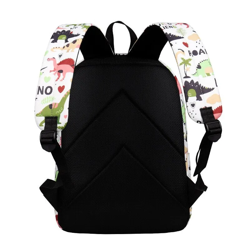 Water Resistant  Dinosaur Backpack Printed School Bags