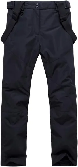YEEFINE Men's Waterproof Snow Ski Pants Insulated Warm Winter Outdoor Snowboard Bibs with Suspenders